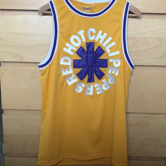 red hot chili peppers lakers jersey